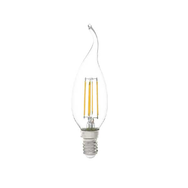 لامپ LED شمعی اشکی 4 وات فیلامنتی آفتابی